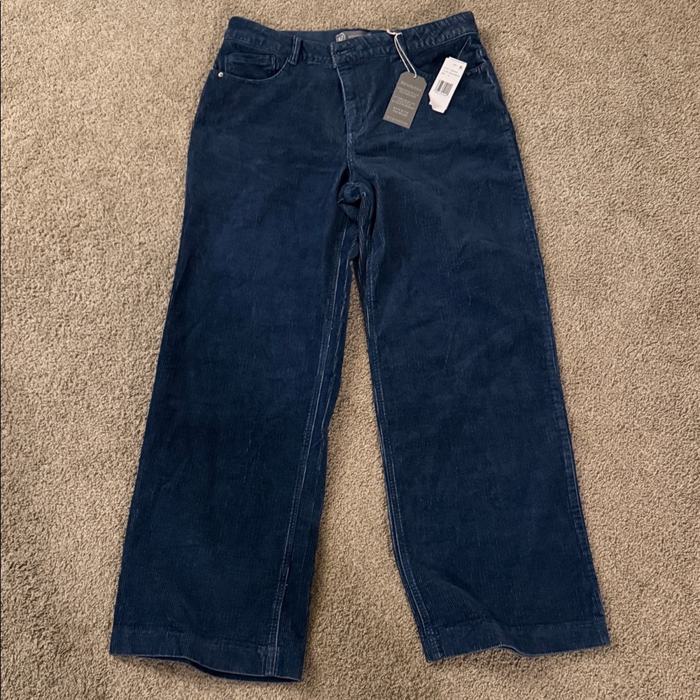 Wit & Wisdom Navy Corduroy Trousers